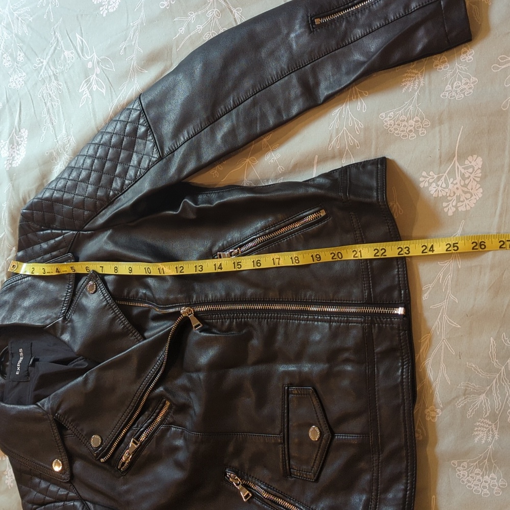 Express Faux Leather Moto Jacket - Picture 8 of 10